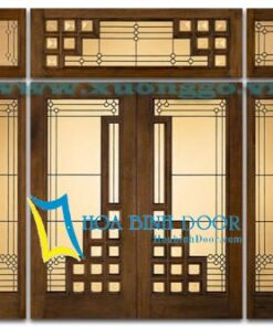 cửa gỗ tự nhiên phong cách cổ xưa