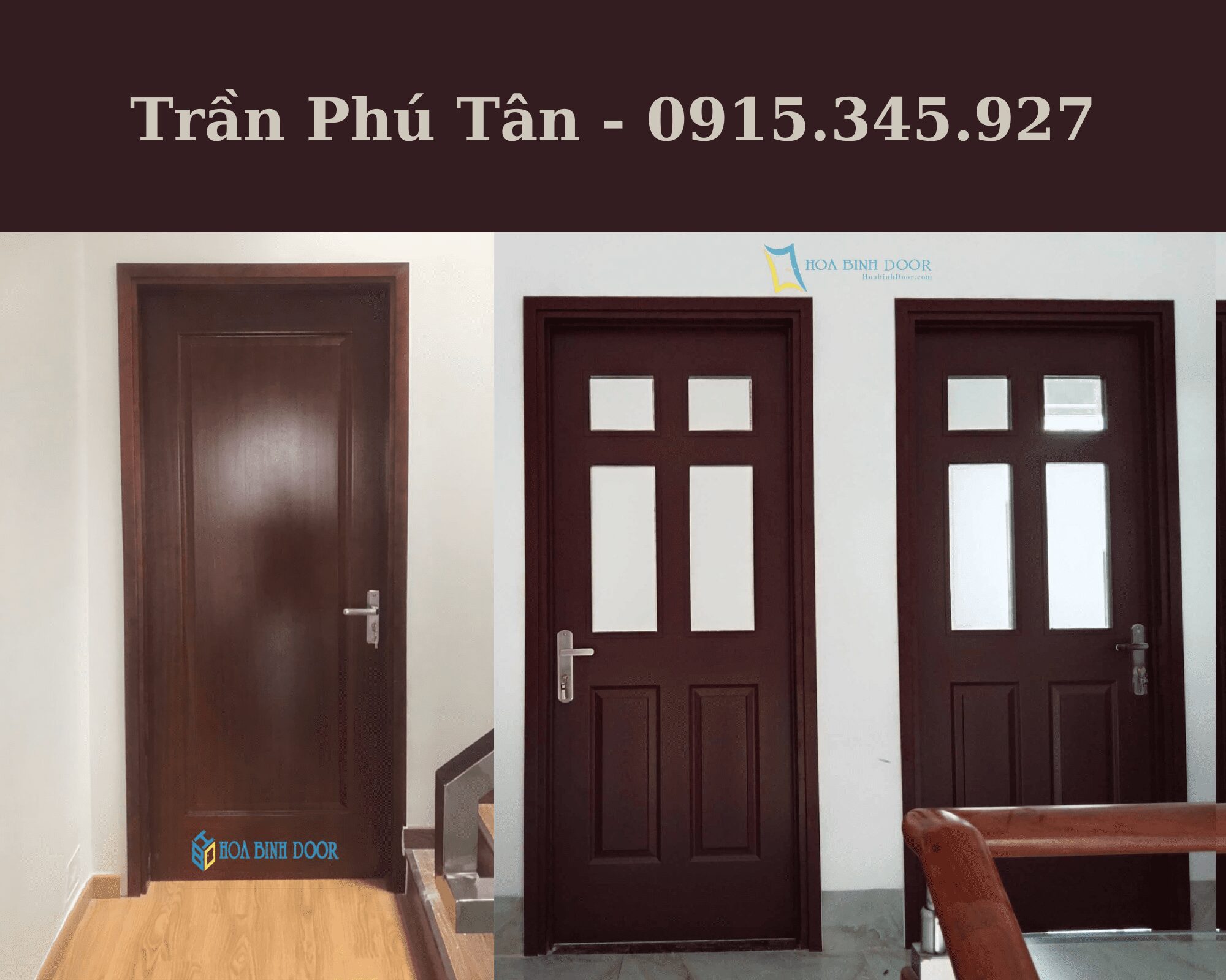 Cửa gỗ công nghiệp HDF tại QUẬN 12