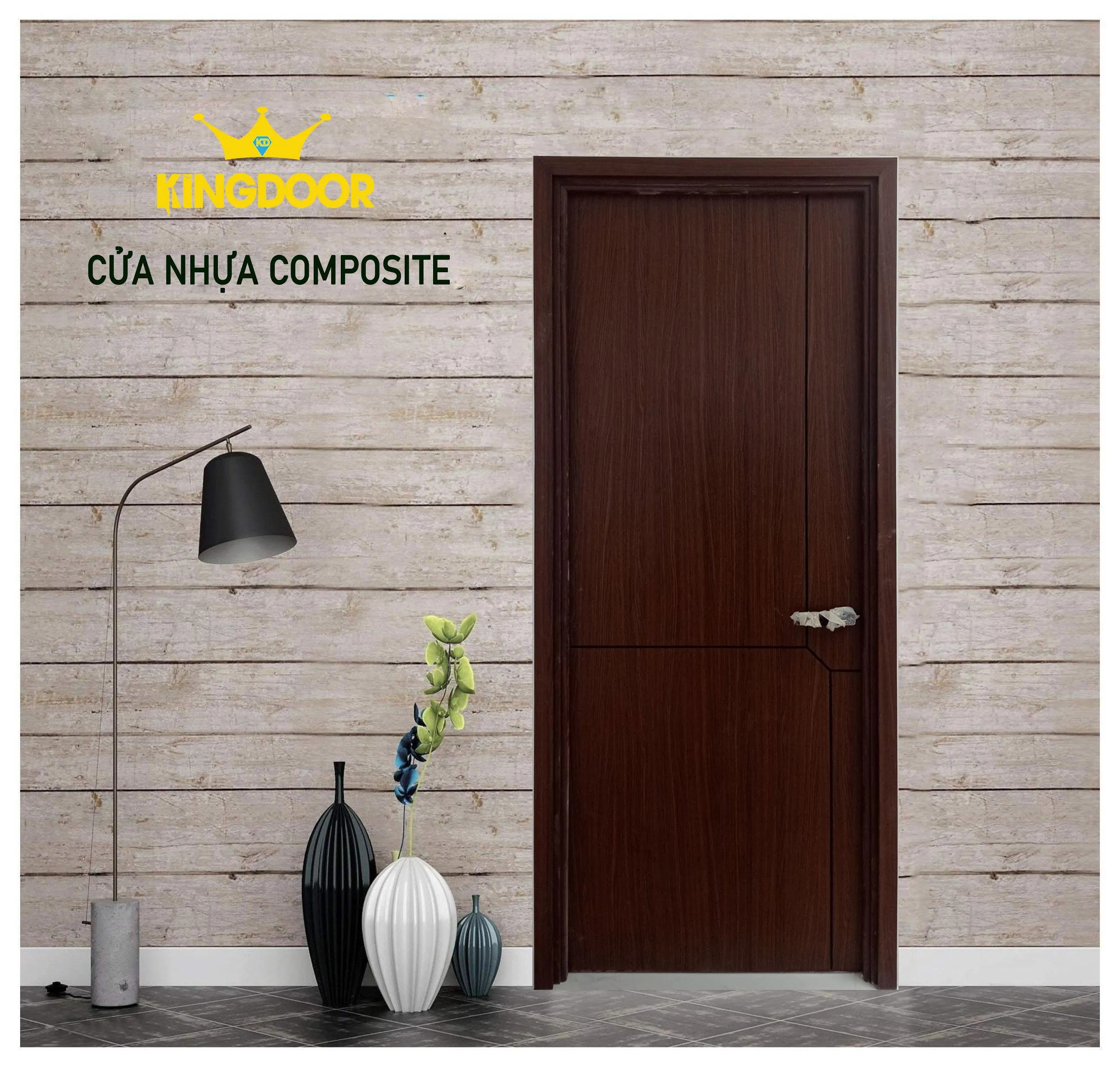 Mẫu cửa nhựa Composite đẹp cho cửa phòng