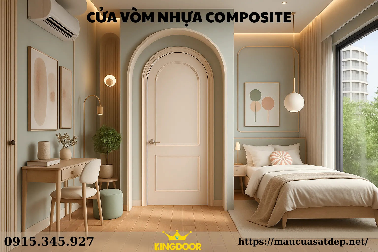 Cửa vòm nhựa composite chống thấm nước tại Thủ Đức