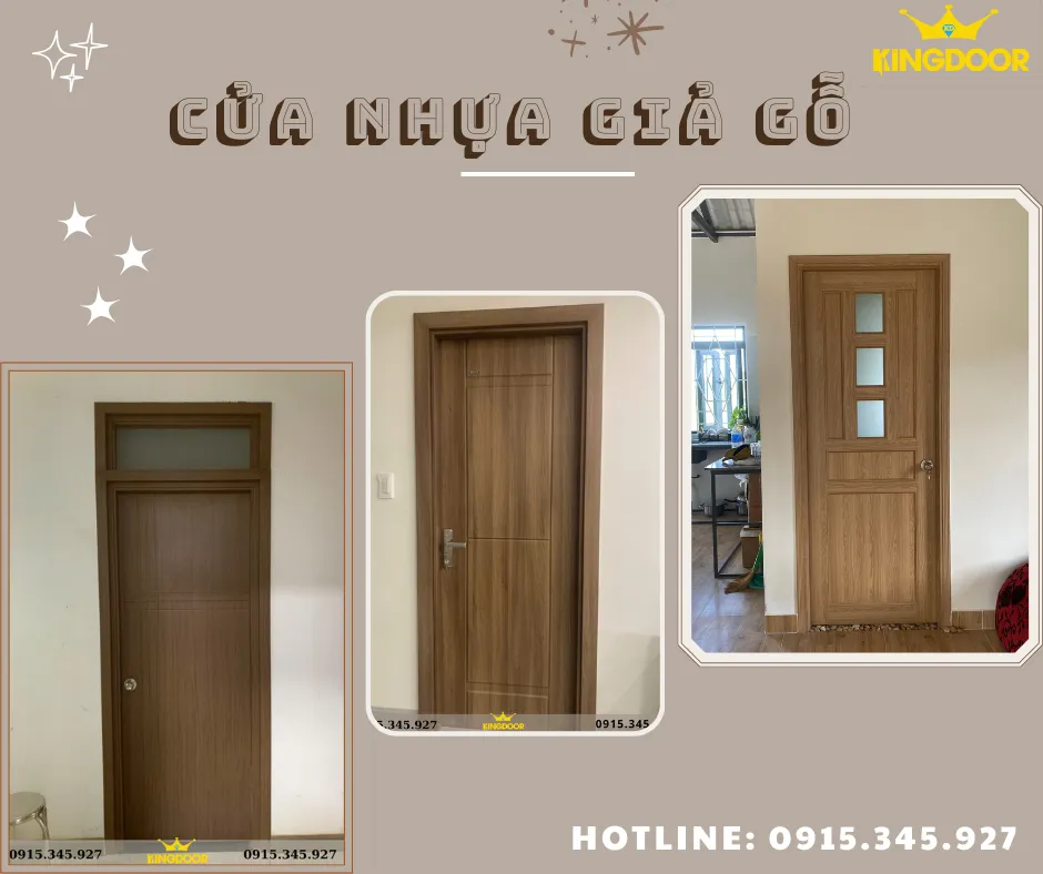 Giá cửa nhựa giả gỗ tại Bình Thạnh - Mẫu Đẹp, Giá Tốt